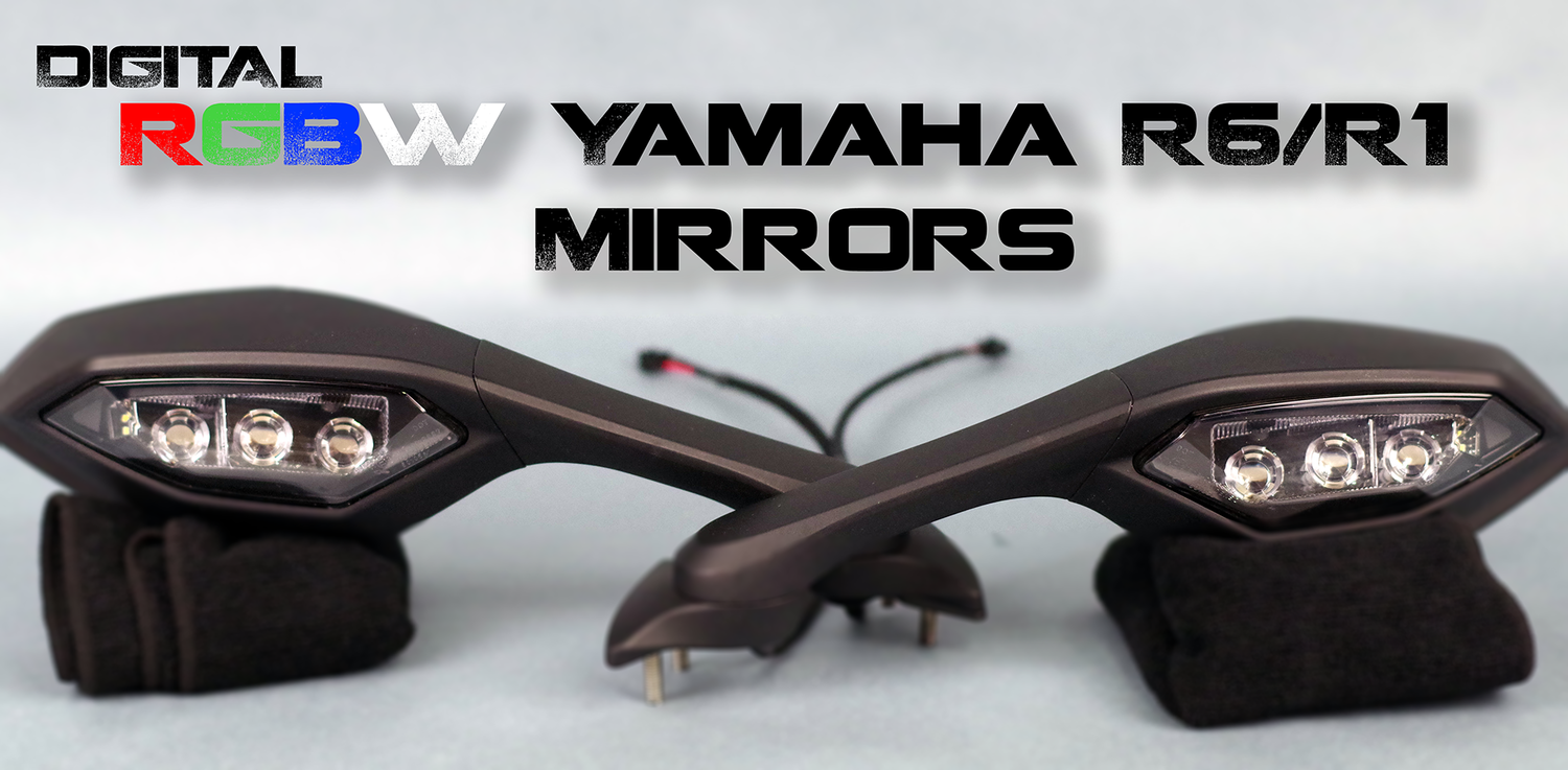 2015-2019 Yamaha R1 DRL+ Mirrors Kit — Intelligent Lighting 2015-2019 Yamaha R1 DRL+ Mirrors Kit — Intelligent Lighting